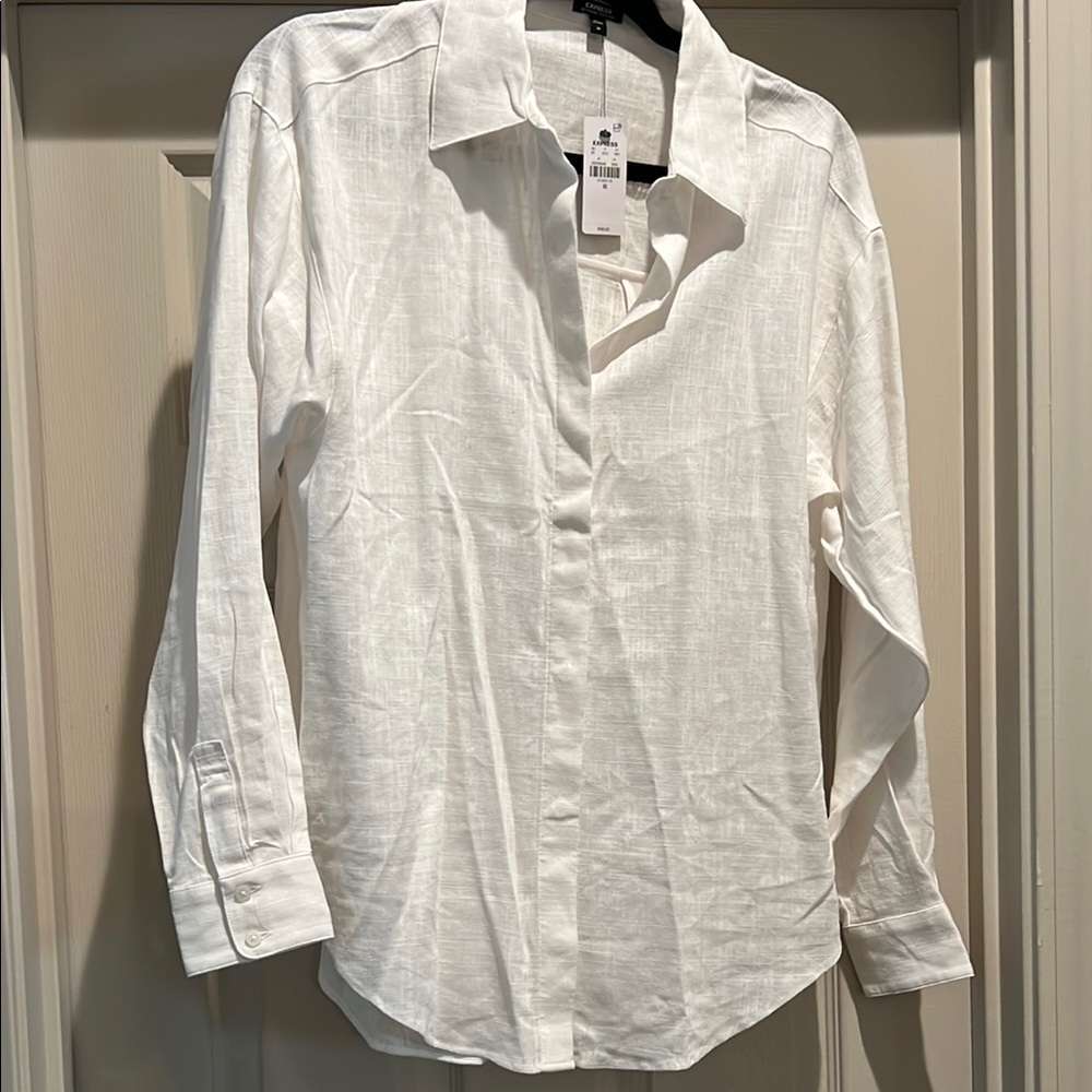 Express Classic White Women's Blouse